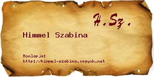 Himmel Szabina névjegykártya